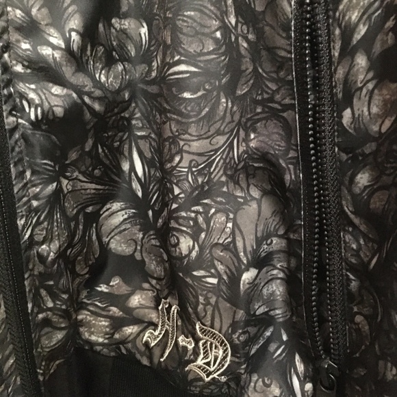 Harley Davidson Womens Size 2W Allover Print Skull Bomber Jacket 97121-20VW - Picture 5 of 7